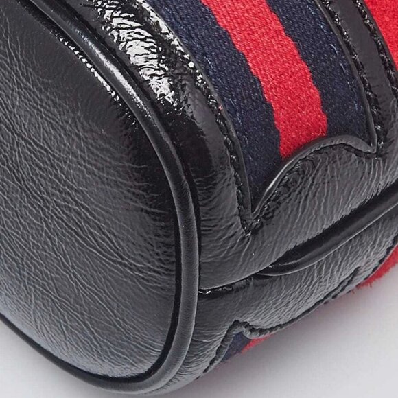 Gucci Red Suede Ophidia Mini Bucket Bag - Picture 4 of 11